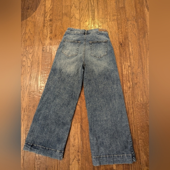 Suko Wide-Leg Denim Jeans Size 6, Light Blue - Picture 9 of 16